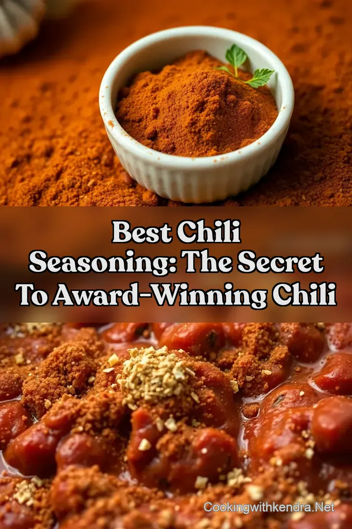 Best Chili Seasoning: The Secret To Award-Winning Chili