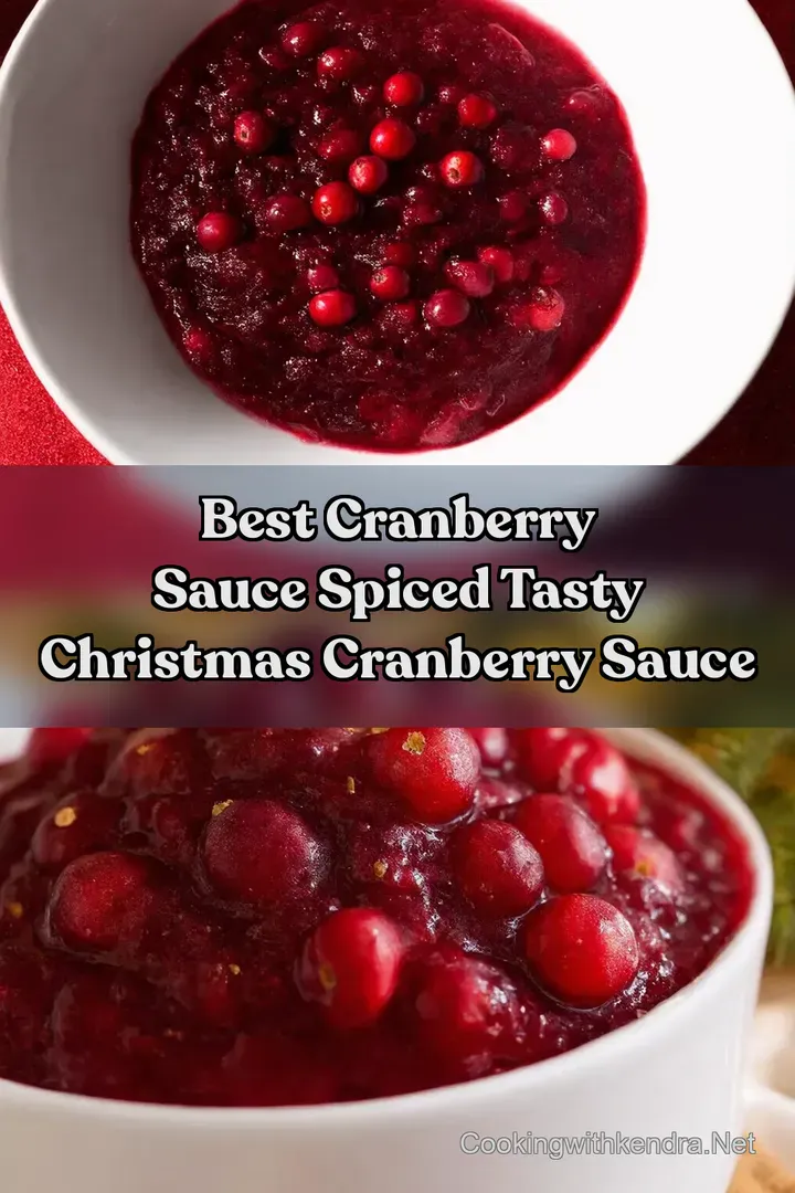 Best Cranberry Sauce Spiced Tasty Christmas Cranberry Sauce