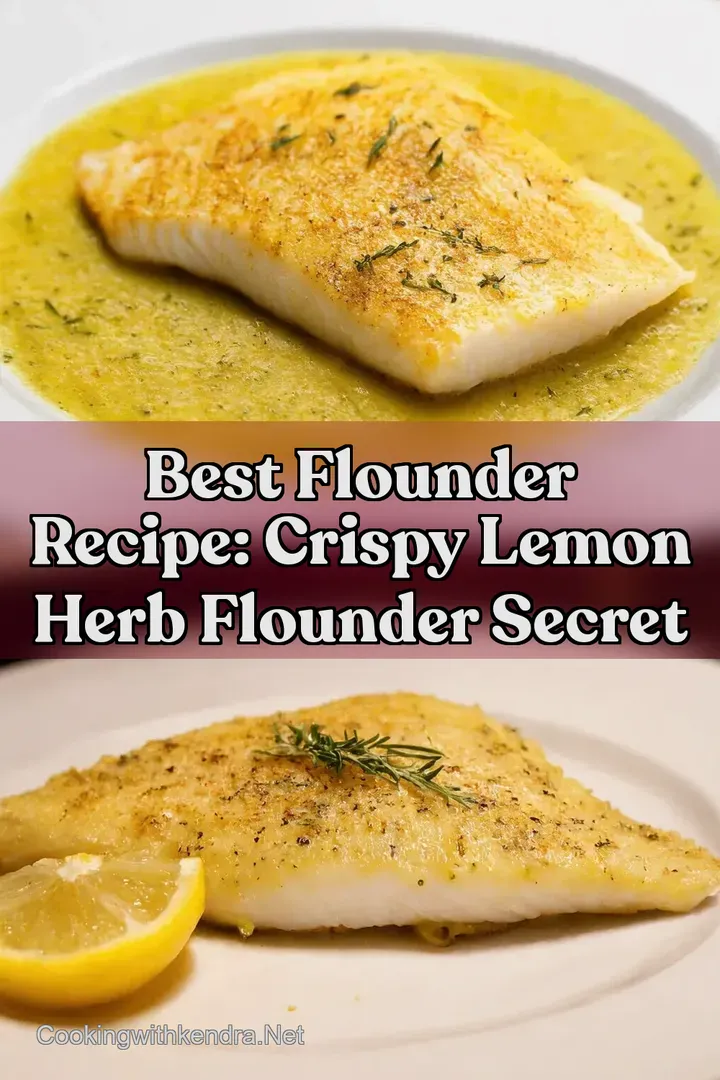 Best Flounder Recipe: Crispy Lemon Herb Flounder Secret : PIN FOR LATER Best Flounder Recipe: Crispy Lemon Herb Flounder Secret