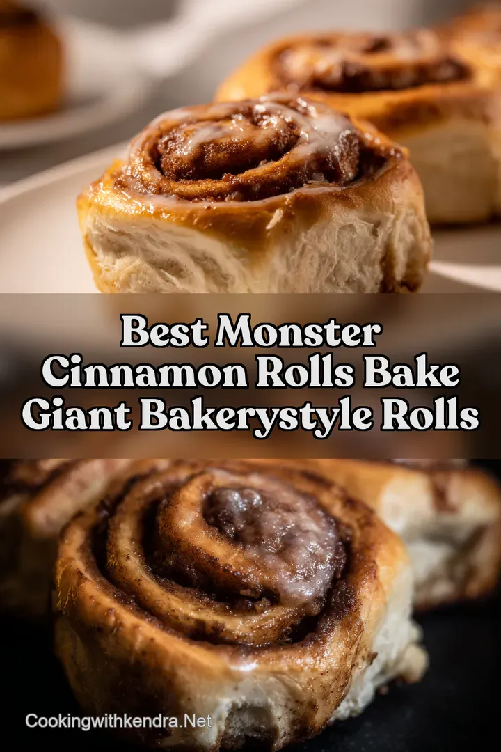 Best Monster Cinnamon Rolls Bake Giant BakeryStyle Rolls
