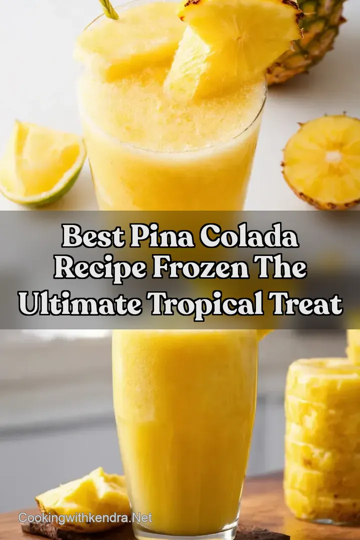 Best Pina Colada Recipe Frozen The Ultimate Tropical Treat : PIN FOR LATER Best Pina Colada Recipe Frozen The Ultimate Tropical Treat