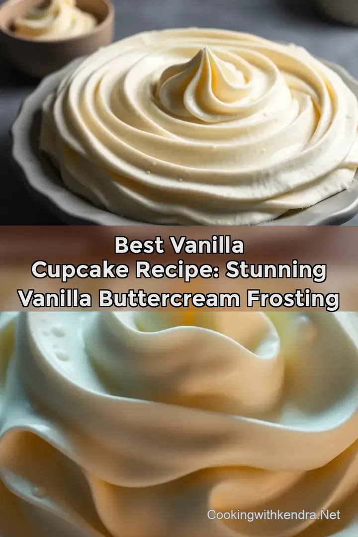 Best Vanilla Cupcake Recipe: Stunning Vanilla Buttercream Frosting