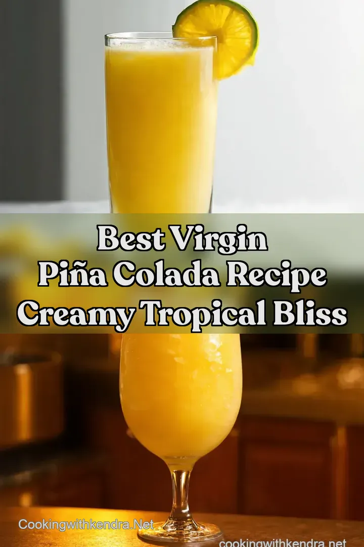 Best Virgin Piña Colada Recipe Creamy Tropical Bliss : PIN FOR LATER Best Virgin Piña Colada Recipe Creamy Tropical Bliss