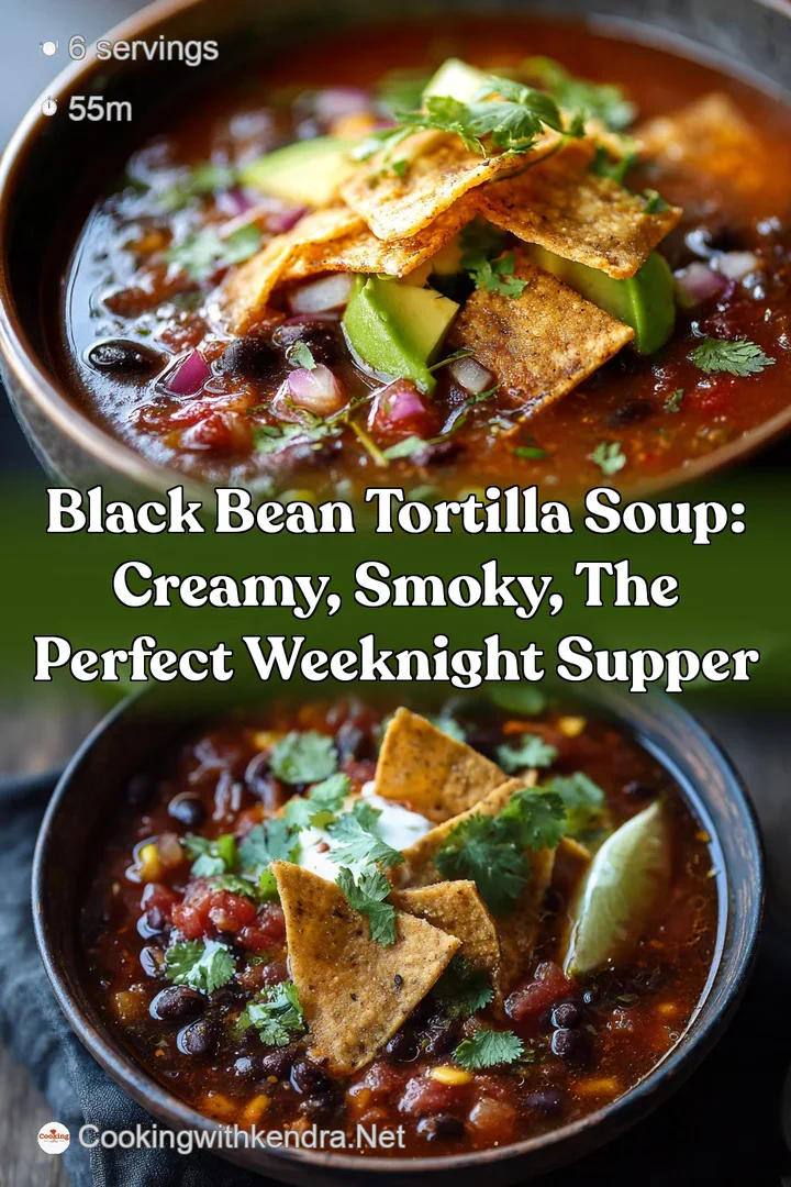 Black Bean Tortilla Soup: Creamy Smoky The Perfect Weeknight Supper