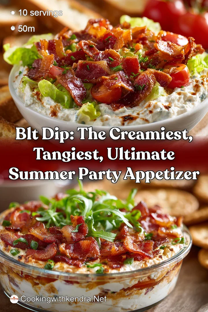 BLT Dip: The Creamiest Tangiest Ultimate Summer Party Appetizer