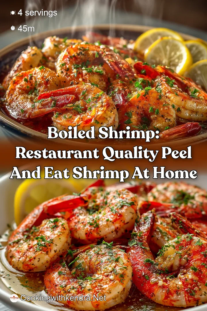 Boiled Shrimp: Restaurant Quality Peel and Eat Shrimp at Home