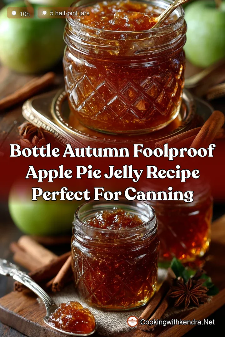 Bottle Autumn Foolproof Apple Pie Jelly Recipe Perfect for Canning