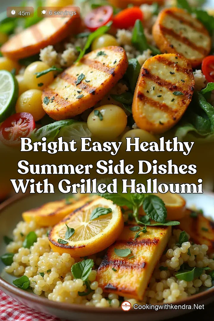 Bright Easy Healthy Summer Side Dishes with Grilled Halloumi