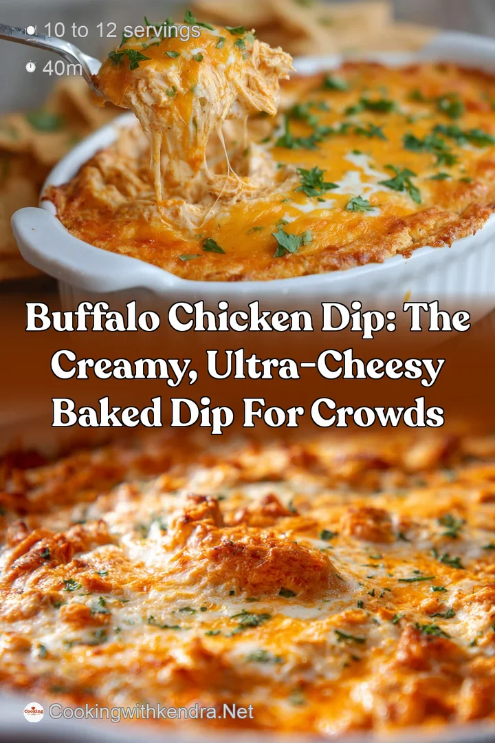 Buffalo Chicken Dip: The Creamy Ultra-Cheesy Baked Dip for Crowds