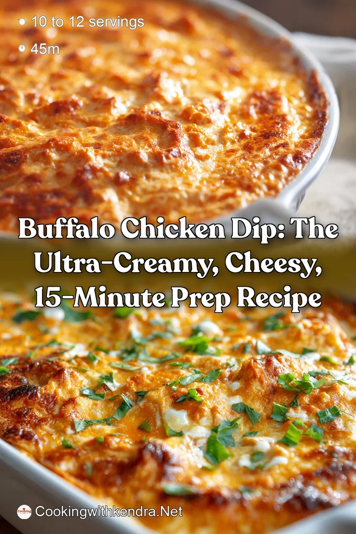 Buffalo Chicken Dip: The Ultra-Creamy Cheesy 15-Minute Prep Recipe