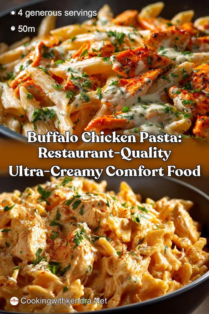 Buffalo Chicken Pasta: Restaurant-Quality Ultra-Creamy Comfort Food