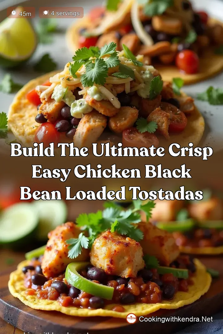 Build the Ultimate Crisp Easy Chicken Black Bean Loaded Tostadas