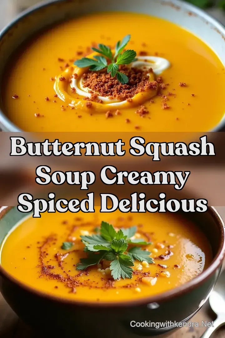 Butternut Squash Soup Creamy Spiced Delicious