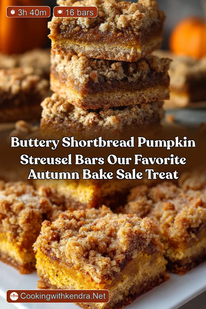 Buttery Shortbread Pumpkin Streusel Bars Our Favorite Autumn Bake Sale Treat