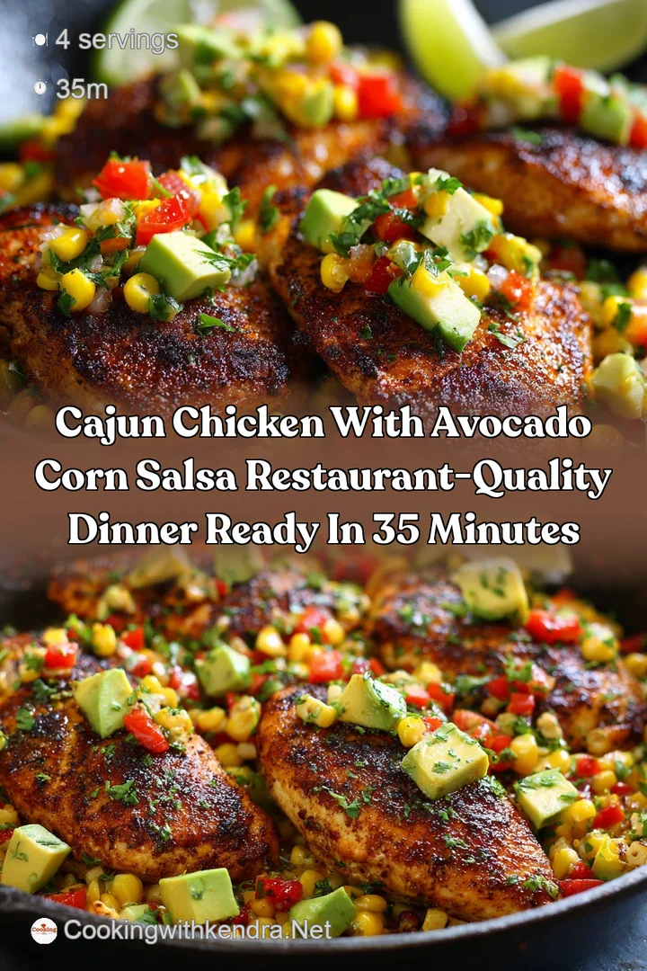Cajun Chicken with Avocado Corn Salsa Restaurant-Quality Dinner Ready in 35 Minutes