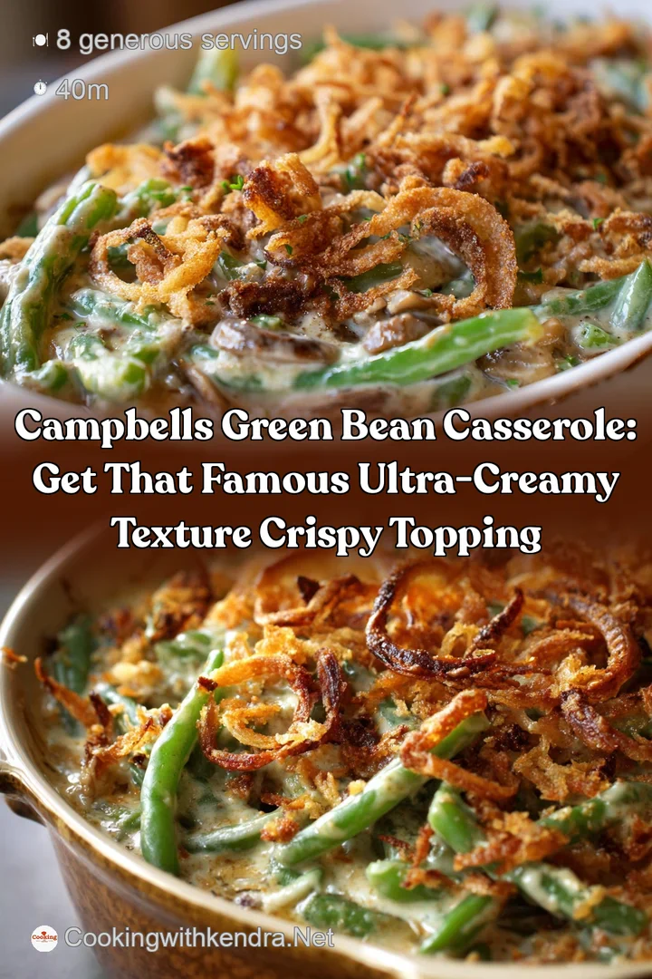 Campbells Green Bean Casserole: Get That Famous Ultra-Creamy Texture Crispy Topping