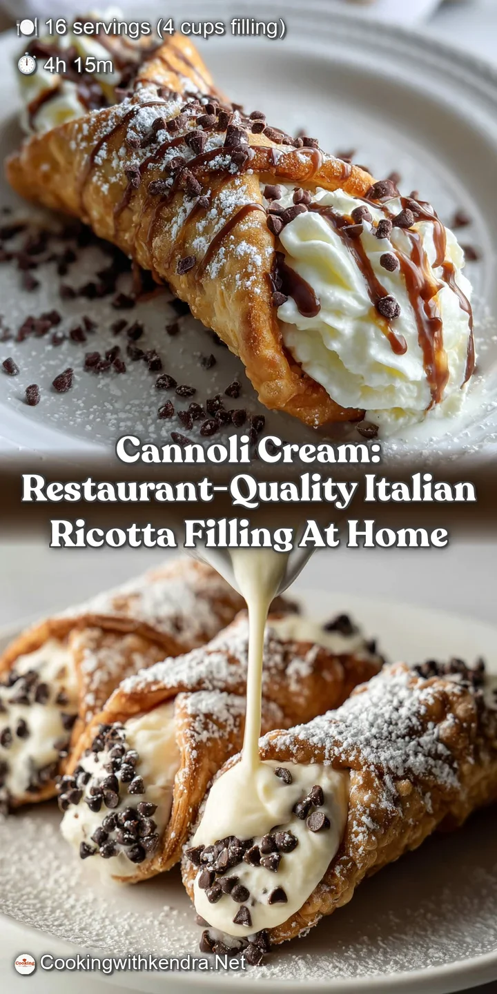 Cannoli Cream: Restaurant-Quality Italian Ricotta Filling at Home