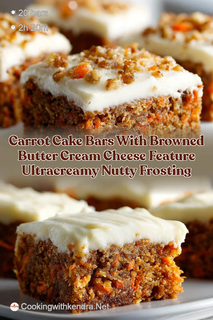 Carrot Cake Bars with Browned Butter Cream Cheese feature ultracreamy nutty frosting