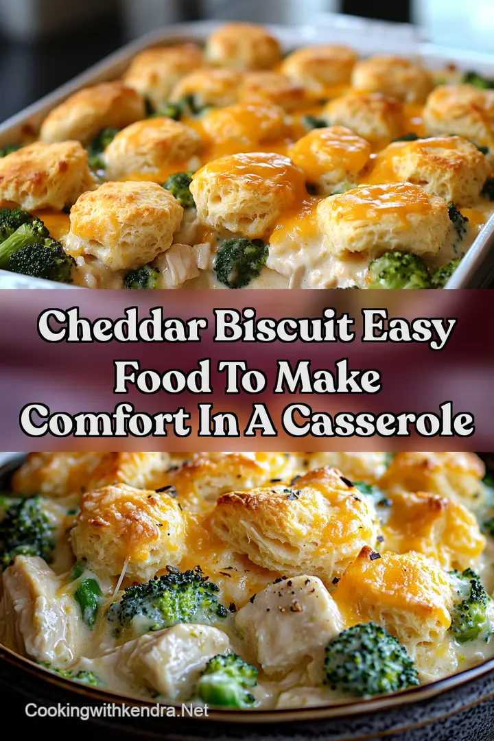 Cheddar Biscuit Easy Food To Make Comfort In A Casserole