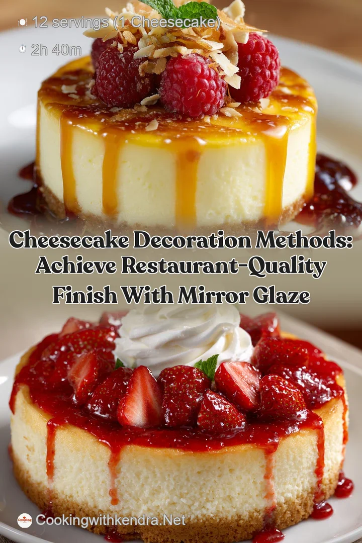 Cheesecake Decoration Methods: Achieve Restaurant-Quality Finish with Mirror Glaze