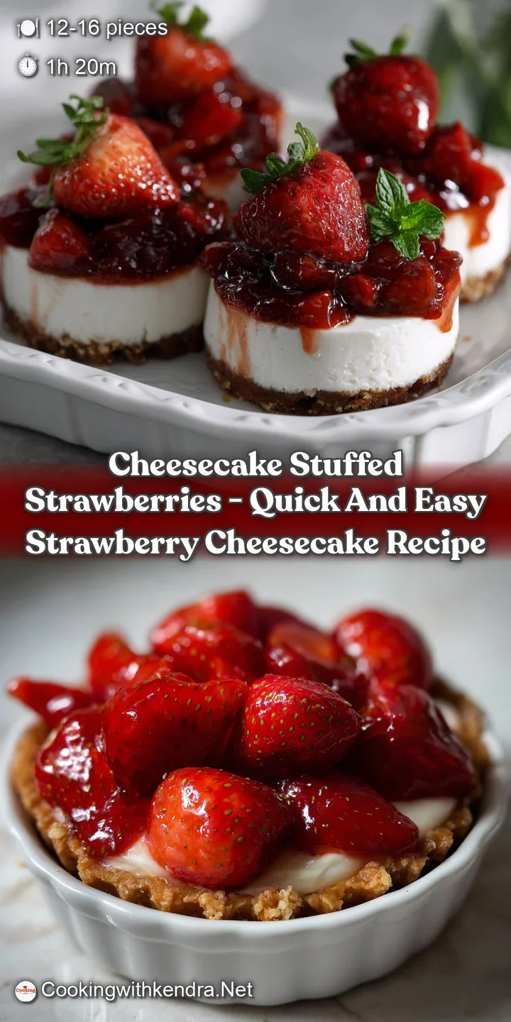 Cheesecake Stuffed Strawberries - Quick and Easy Strawberry Cheesecake Recipe