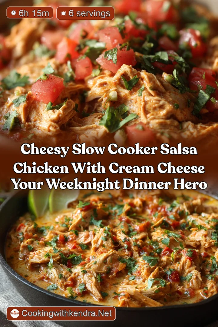 Cheesy Slow Cooker Salsa Chicken with Cream Cheese Your Weeknight Dinner Hero