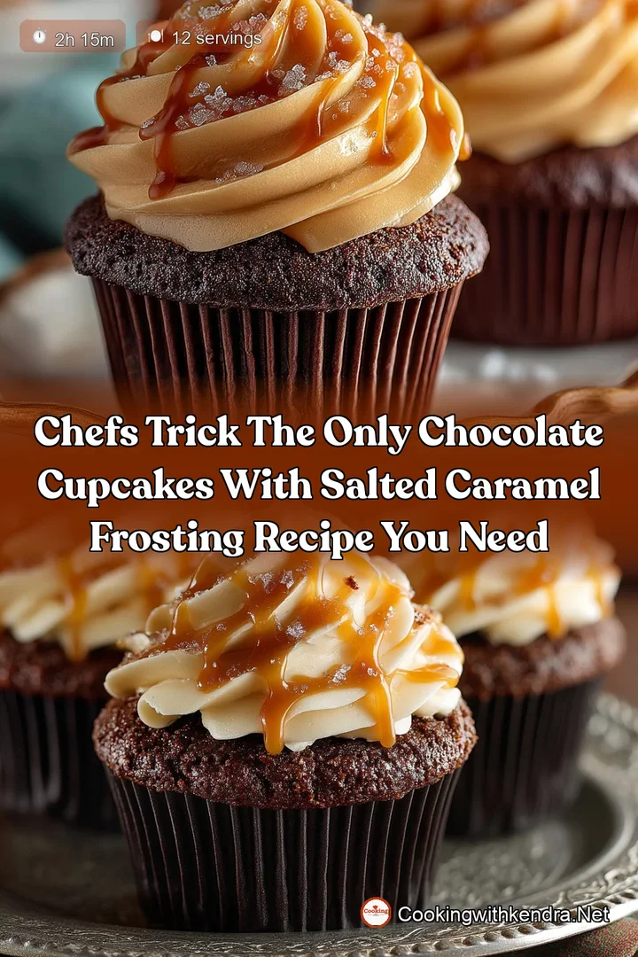 Chefs Trick The Only Chocolate Cupcakes with Salted Caramel Frosting Recipe You Need