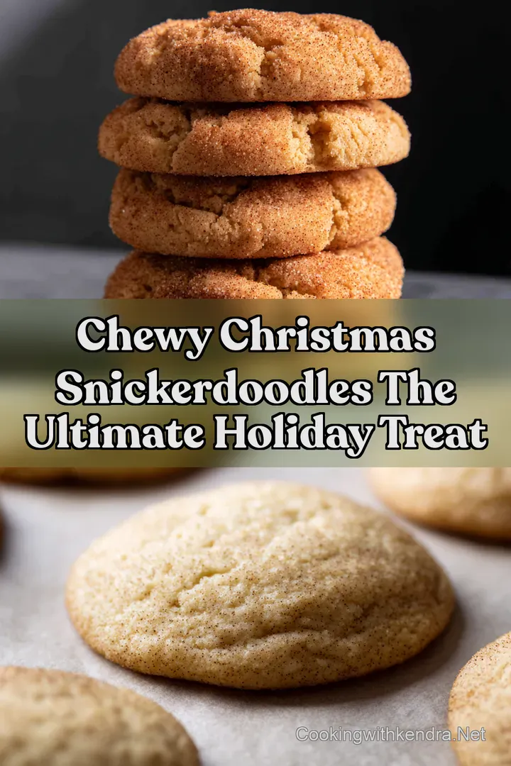 Chewy Christmas Snickerdoodles The ULTIMATE Holiday Treat