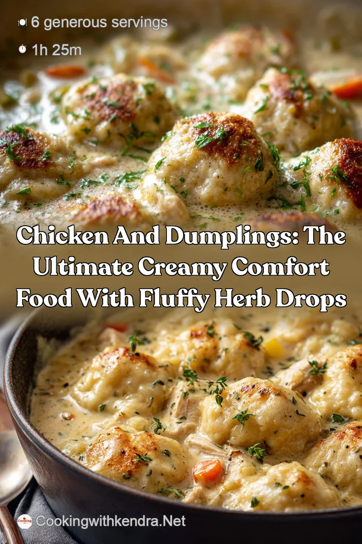 Chicken and Dumplings: The Ultimate Creamy Comfort Food with Fluffy Herb Drops