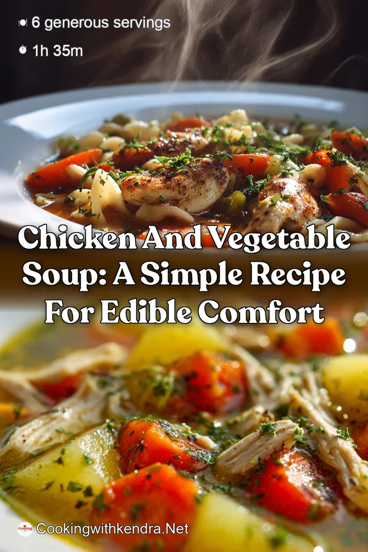 Chicken and Vegetable Soup: A Simple Recipe for Edible Comfort