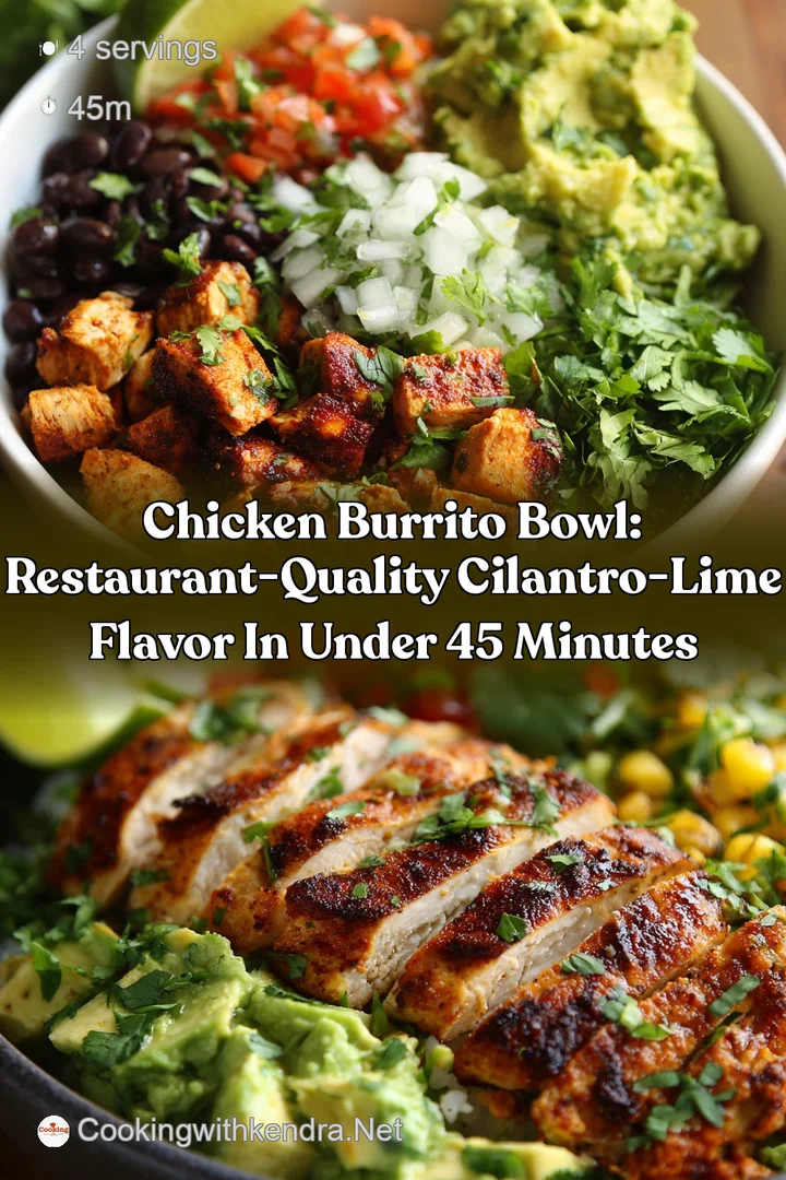 Chicken Burrito Bowl: Restaurant-Quality Cilantro-Lime Flavor in Under 45 Minutes