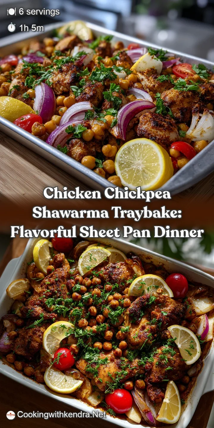 Chicken Chickpea Shawarma Traybake: Flavorful Sheet Pan Dinner