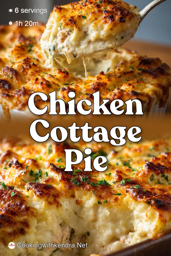 Chicken Cottage Pie: Creamy Filling Crispy Cheesy Mash - Cooking with Kendra