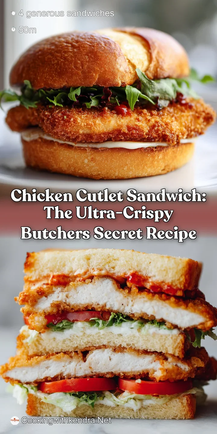 Chicken Cutlet Sandwich: The Ultra-Crispy Butchers Secret Recipe