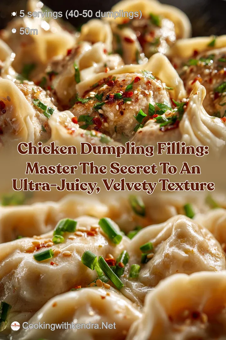 Chicken Dumpling Filling: Master the secret to an ultra-juicy velvety texture