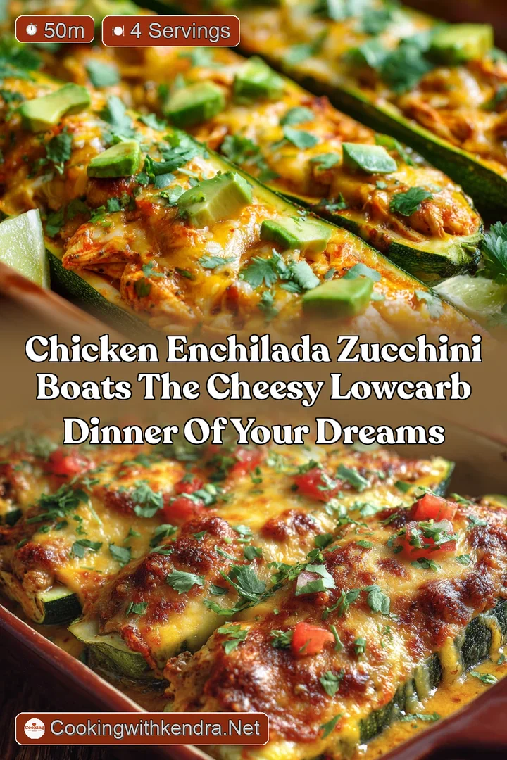 Chicken Enchilada Zucchini Boats The Cheesy LowCarb Dinner of Your Dreams