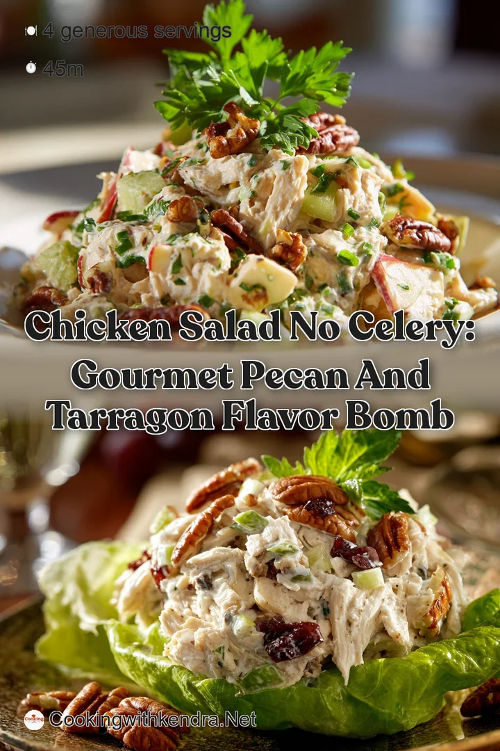 Chicken Salad No Celery: Gourmet Pecan and Tarragon Flavor Bomb