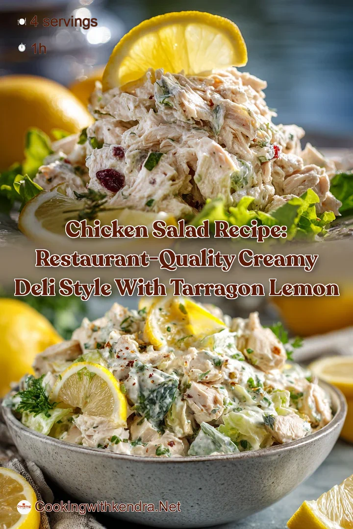 Chicken Salad Recipe: Restaurant-Quality Creamy Deli Style with Tarragon Lemon