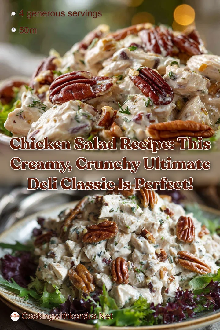 Chicken Salad Recipe: This creamy crunchy ultimate deli classic is perfect!