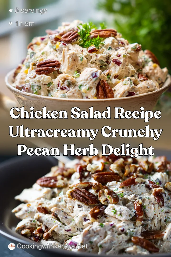 Chicken Salad Recipe UltraCreamy Crunchy Pecan Herb Delight