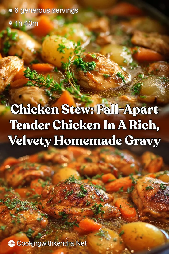 Chicken Stew: Fall-Apart Tender Chicken in a Rich Velvety Homemade Gravy