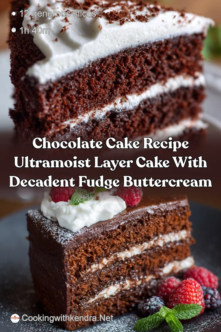 Chocolate Cake Recipe UltraMoist Layer Cake with Decadent Fudge Buttercream