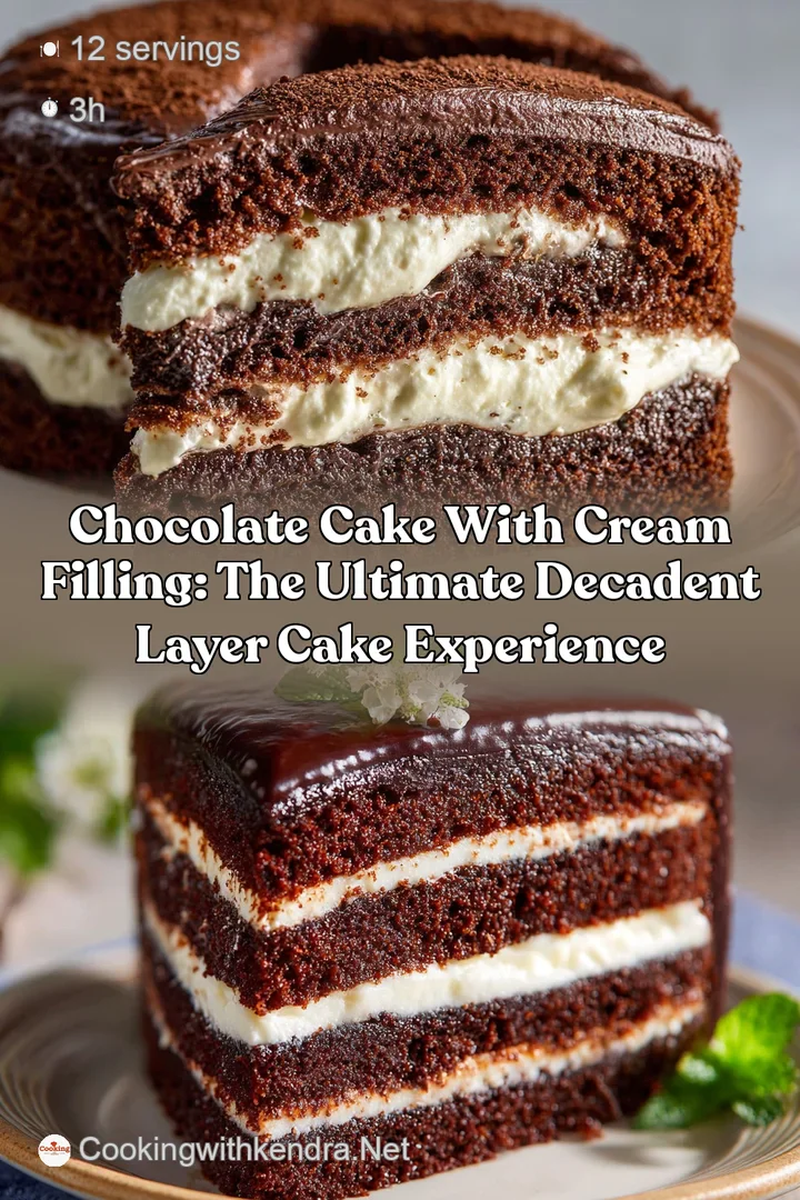 Chocolate Cake with Cream Filling: The Ultimate Decadent Layer Cake Experience