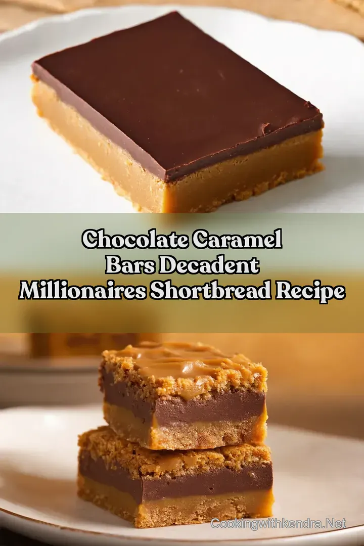 Chocolate Caramel Bars Decadent Millionaires Shortbread Recipe