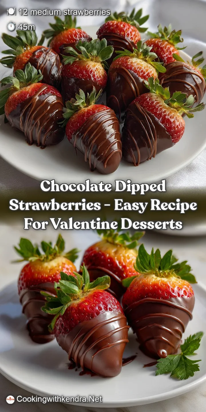 Chocolate Dipped Strawberries - Easy Recipe for Valentine Desserts