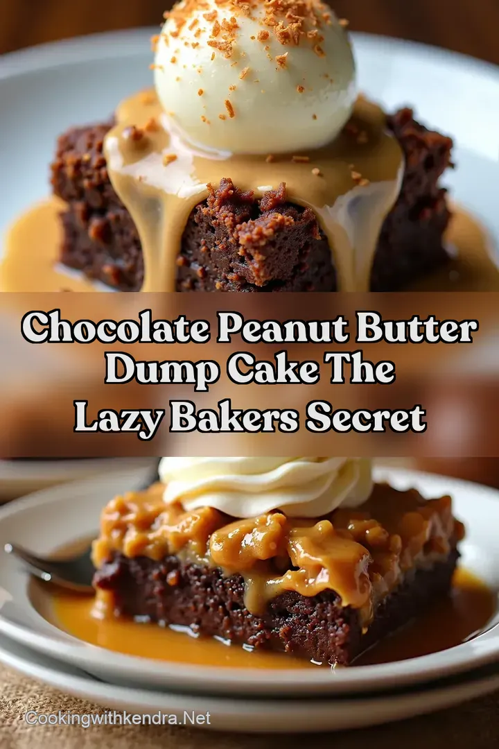 Chocolate Peanut Butter Dump Cake The Lazy Bakers Secret