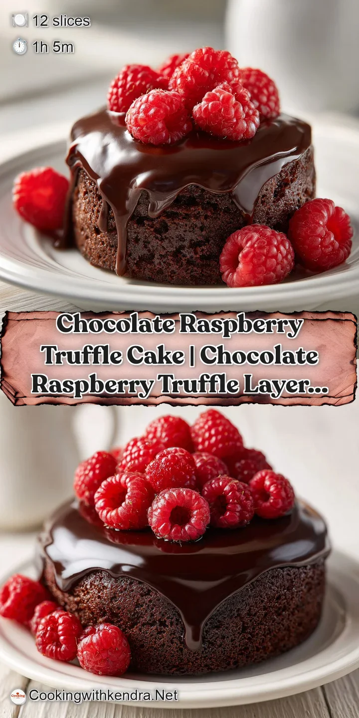 Macro shot of a dense, moist chocolate cake crumb with a vivid red raspberry filling and glossy chocolate drips.