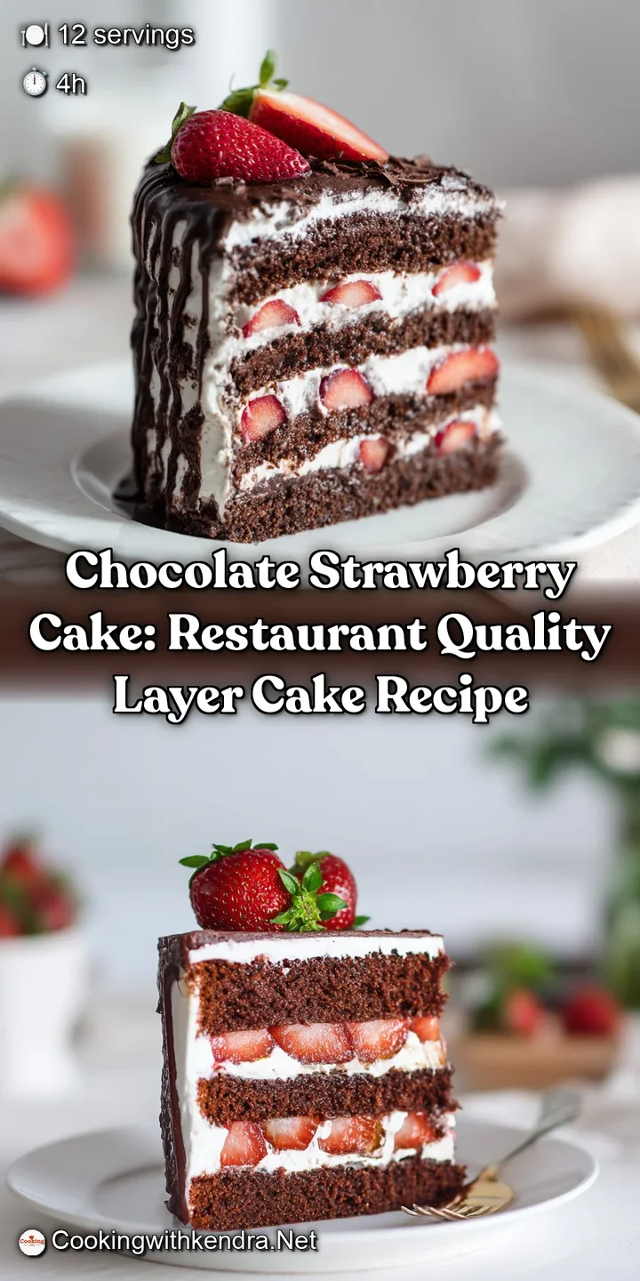 Chocolate Strawberry Cake: Restaurant Quality Layer Cake Recipe