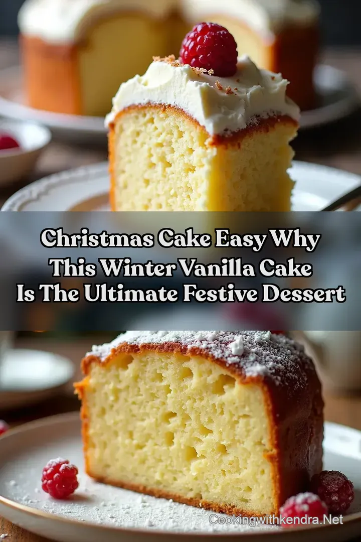 Christmas Cake Easy Why This Winter Vanilla Cake is the ULTIMATE Festive Dessert