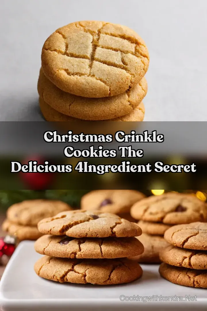 Christmas Crinkle Cookies The Delicious 4Ingredient Secret